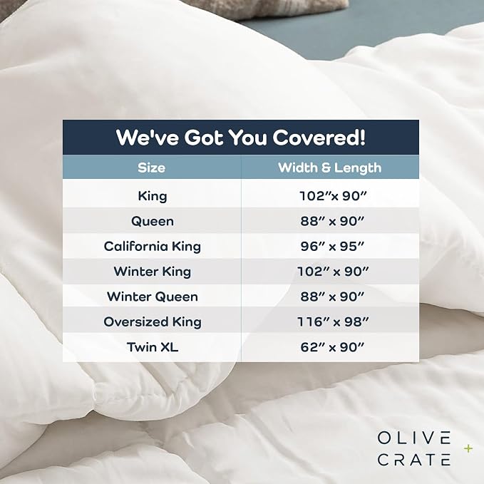 Olive + Crate Cooling Oversize King Size Comforter - Image 7
