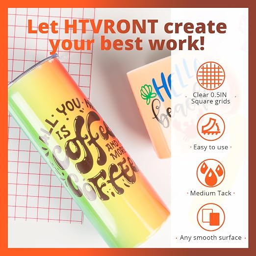 HTVRONT Transfer Tape for Vinyl, Medium Tack | Perfect for Permanent Vinyl - Image 7