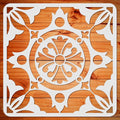 ORIGACH Mandala Basilica Tile Stencil by ORIGACH