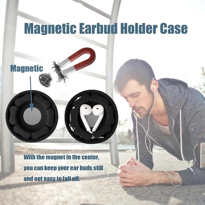 MAIRUI Wired Earbud Case Earphone Headphone Cord Organizer Earbuds Wrap Soft - Image 2