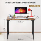 PayLessHere | 39 Inch Computer Desk | Brown | Office Desk - Image 3