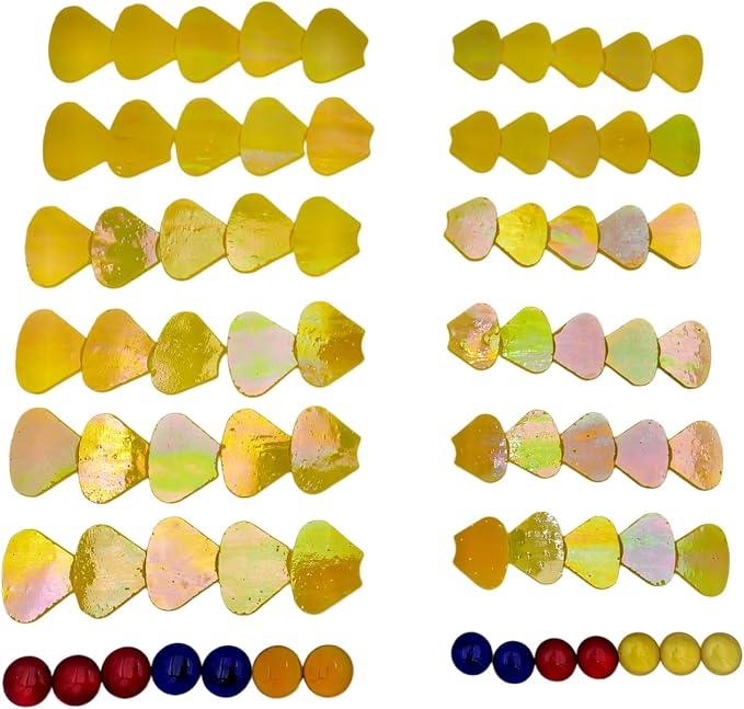 Esweny 12 Flower Stained Glass Mosaic Tiles - Image 6