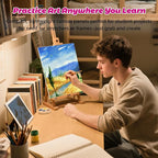 10 Pack 9"x12" Canvas Boards for Painting, Canvas Panels for Acrylics | 100% - Image 9