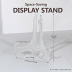 Artliving 6 Inch Clear Plastic Easels or Stand/Plate Holders to Display - Image 2