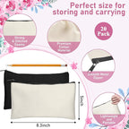 Legigo Blank Canvas Bag Zipper Pouch Makeup Bags Bulk - Image 2