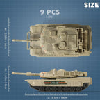 SEBUNAS 1/72 Scale M1A2 Military Tank Quick Build Model Kits United States - Image 2