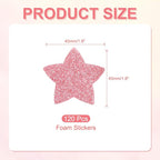 PATIKIL 1.8"x1.8" Star Foam Stickers - Image 2