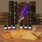 Aifeiter Feather Pen Ink Set, Wax Seal Stamp, Feather Calligraphy Pen, Birthday - Image 3
