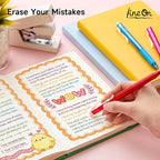 Lineon Erasable Gel Pens, 18 Colors Retractable Fine Point Erasable Pens Clicker - Image 3
