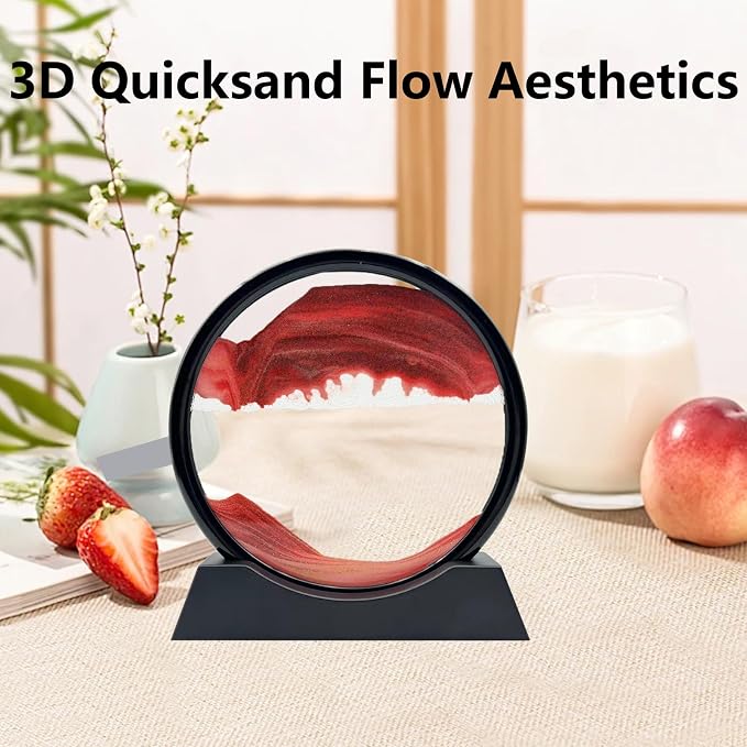 Moving Sand Art Liquid Motion, 3D Deep Sea Sandscape Color Quicksand Decor - Image 4