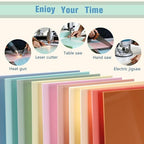 Macaron Pastel Acrylic Sheets 12x12-10 Pcs 1/8 Inch Thick, Dual Finish Matte & - Image 5
