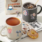 50 PCS Vintage Movie Stickers for Scrapbooking Journaling Junk Journal - Image 4