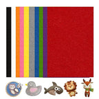 10 Pack Self Adhesive Felt Sheets 10 Colors DIY Sticky Back Felt by Unknown