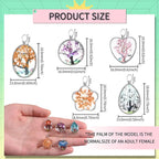 20Pcs 5Styles Dried Flower Tree Pendant Plant Pressed Flower Charms Mix - Image 2