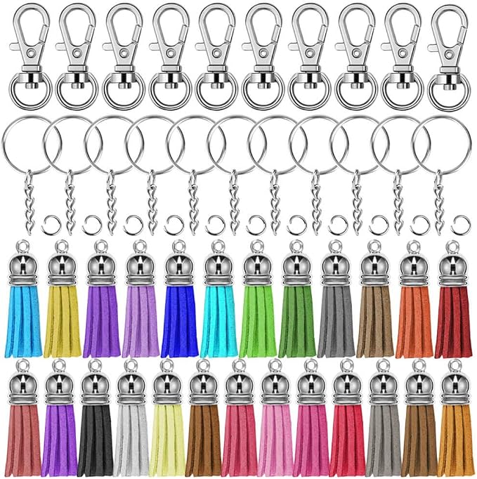 Selizo 100Pcs Key Chain Rings Bulk by selizo