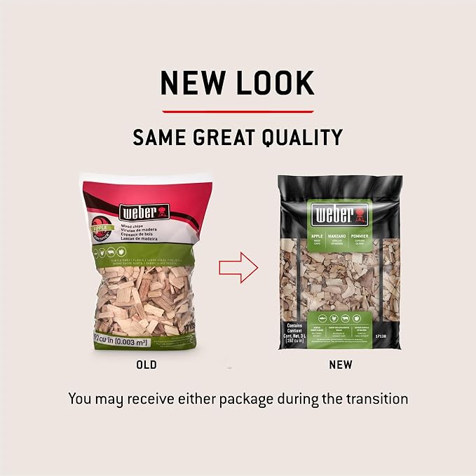 Weber Apple Wood Chips Outdoor Cooking Fuel, 2 lb – Premium BBQ Smoking & - Image 3