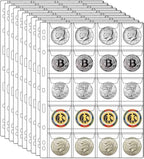 10 Sheets Coin Collection Supplies Pages, Coins Collecting Pocket Page by Xxmbbjy