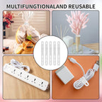 Oligei 25 Pcs Silicone Cable Ties, Cable Ties Reusable, High Elasticity Cord - Image 7