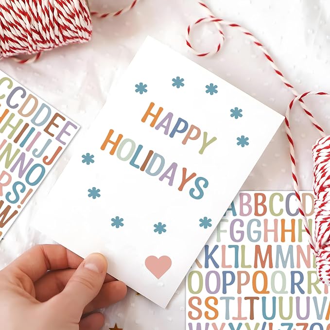 Letter Stickers 1 inch, Self-Adhesive Vinyl Waterproof ABC Letter Stickers - Image 5