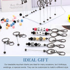 Tondiamo 24 Pcs Beadable Keychain Bars Bulk Beads - Image 5