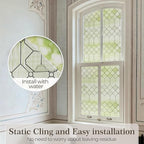 SUNBABY Reeded Glass Window Privacy Film, 3D Decorative Frosted Window Clings - Image 6