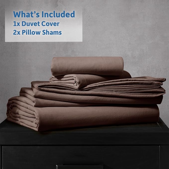 Nestl Chocolate Brown Duvet Cover King Size - Image 9