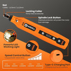 HARDELL Mini Cordless Rotary Tool, 5-Speed and USB Charging - Image 6