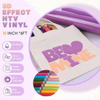 Tintnut Muted Purple Puff Heat Transfer Vinyl Roll, easy cut & weed, stretch - Image 2