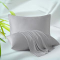 Bamboo Viscose Zippered Pillow Cases Standard Size Set of 2, 400 Thread Count by ZaizaiHome