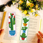 ACRNIGHEET 6PCS Cactus Cross Stitch Bookmark Kit - Image 7