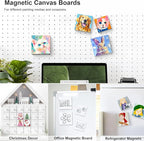 AUREUO Mini Magnetic Canvas Panel 4x4 Inch / 24 Pack - Image 6