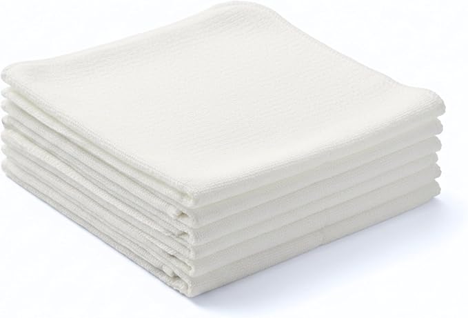 Flour Sack Shop Towels, Natural Cotton Cleaning Towels 14" x 12", Automotive by LITOLinenandTowel