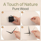 Wooden Clock Face, 9.83 Inch Unfinished Round Insert Blank Wood Clock Dial - Image 4