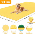 XSEINO Butter Yellow Large Felt Fabric 108" X 36 ", 1.4 mm Thick Soft Felt - Image 2