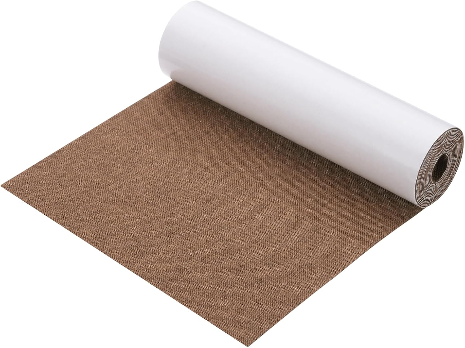 PATIKIL 70x6.2 Inch Linen Repair Tape, Repair Fabric Patch Self Adhesive Couch Patch Line Repair Patch for Furniture Sofa Car Seats Office Chairs, Yellow Brown