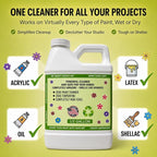 Green Piece® Paint Brush Cleaner & Restorer – 100% Natural, Non-Toxic Formula – - Image 3