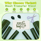 Tintnut Bronze Green Heat Transfer Vinyl, easy cut & weed, stretch washable - Image 3