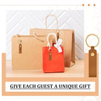Wavyknot 50 Pcs PU Leather Keychain Blanks Bulk Laser Engraving Blanks Keychain - Image 7
