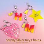 LEOBRO 60 PCS Lobster Claw Clasps and Key Rings, Keychain Clips and Key Chain - Image 4