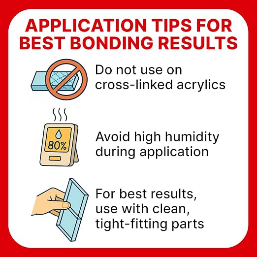 Acrylic Bonding Cement with Applicator Bottle 4 oz, Fast-Setting Glue - Image 8