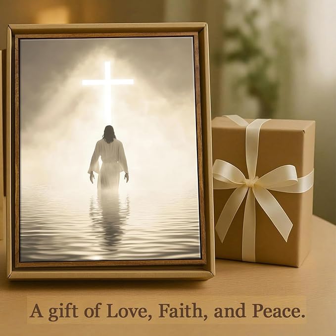 Jesus Walking on Water Canvas Wall Art - Image 2