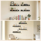 Lifewit Floating Shelves for Bathroom, Acrylic Display Shelf Wall Mounted for - Image 7
