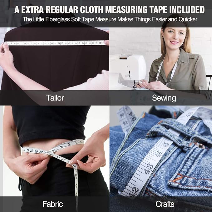 2PCS Body Tape Measure 60inch, Automatic Telescopic Tape Measure - Image 6