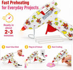 Mini Hot Glue Gun Kit with 30 Glue Sticks and Carrying Case, 15W Fast - Image 3