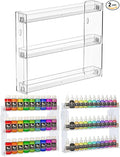 2Pack 3 Tier Display Rack, Acrylic Craft Paint Storage Organizer, Miniature by Cocheetah