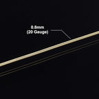 BENECREAT 20 Gauge 32 Yards Tarnish Resistant Gold Wire Jewelry Copper Wire - Image 3