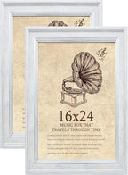 16x24 Picture Frame with Real Glass set of 2, Vintage Frames by TKYGU