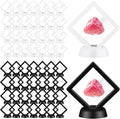 60 Pcs 3D Floating Display Case PE Film Jewelry Storage Box Coins Display Frame by FairySandy