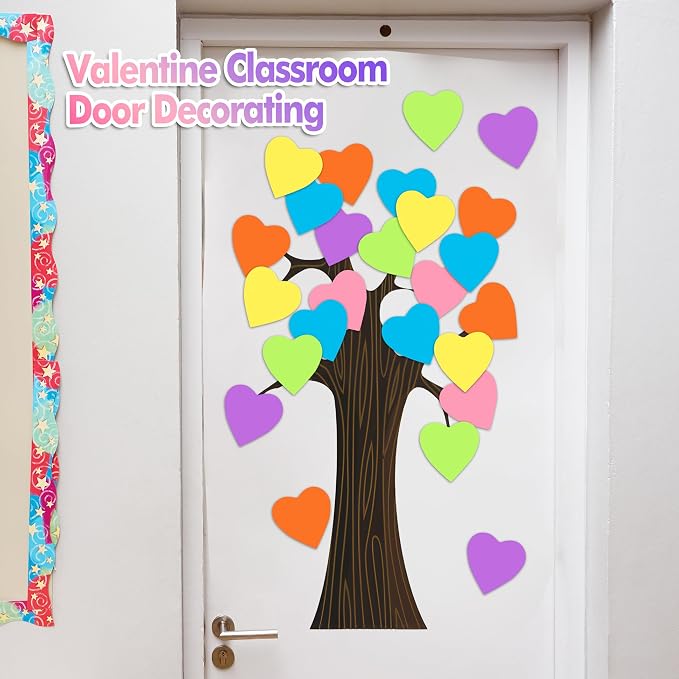 90 Pieces Heart Cutouts Paper Hearts Heart Shape Cards 5.5 Inches Large - Image 5