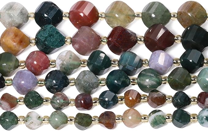 42pcs Natural Indian Agate Stone Beads - Image 7
